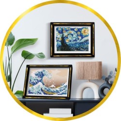 Kit loisir créatif - LANSAY - Collection Sequins - La Grande Vague - Hokusai ...