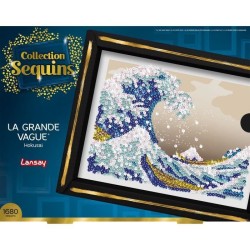 Kit loisir créatif - LANSAY - Collection Sequins - La Grande Vague - Hokusai ...