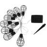 Guirlande solaire cage Keny - LUMIJARDIN - 10 ampoules LED - 3,8 m - Extérieur