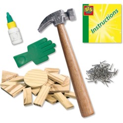 Atelier de menuiserie - SES CREATIVE - Hobby Blue - Coffret bricolage