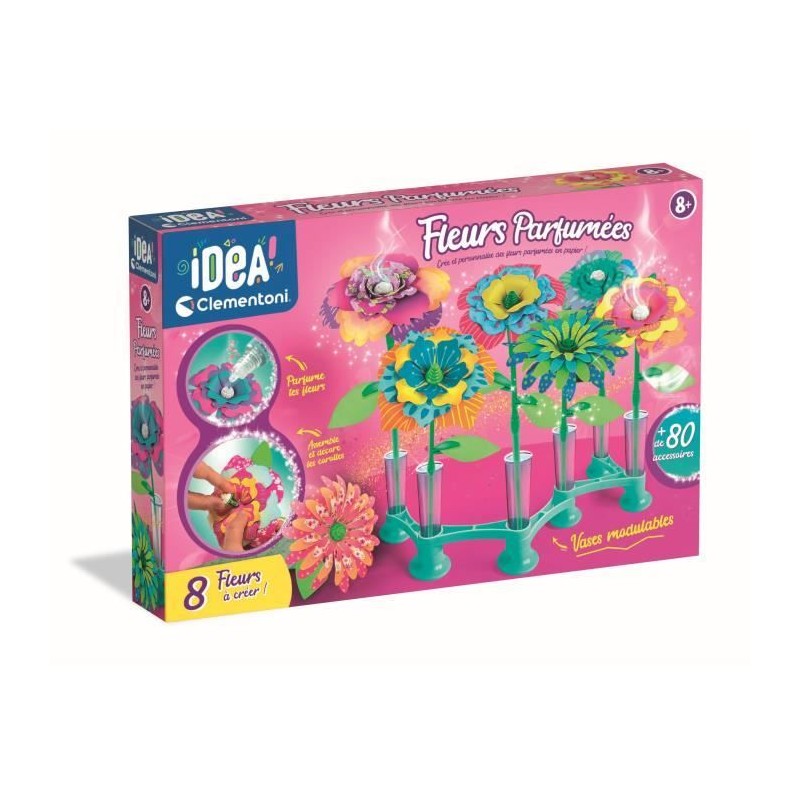 CLEMENTONI - Fleurs parfumées a créer - 7 créations - IDEA - Des 7ans