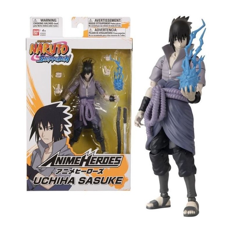 Figurine Anime Heroes 17 cm - Sasuke Uchiwa - BANDAI Naruto Shippuden