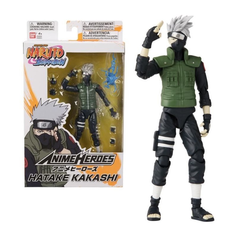Figurine Anime Heroes 17 cm - Kakashi Hatake - Naruto Shippuden - BANDAI