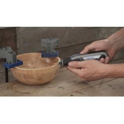 Lot de 2 fraises acier rapide haute longévité Dremel Max 117 - ø 6,4mm bout rond