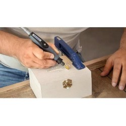 Lot de 2 fraises acier rapide haute longévité Dremel Max 117 - ø 6,4mm bout rond