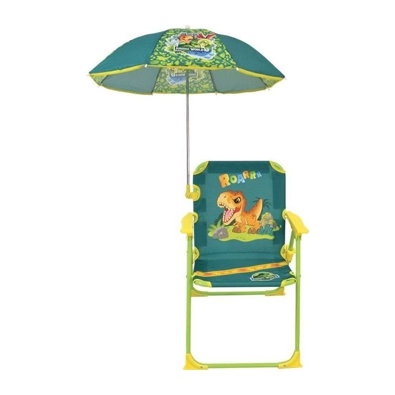 FUN HOUSE JURASSIC WORLD Chaise pliante de camping dinosaures - H.38.5 xl.38....