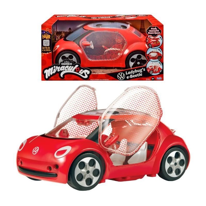 Voiture Miraculous Ladybug - Volkswagen e-Beetle de Ladybug - Bandai